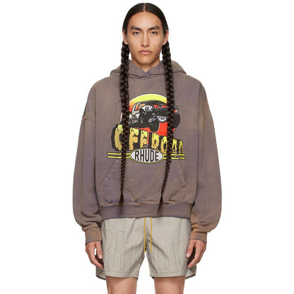 RHUDE Gray 'Off Road' Hoodie