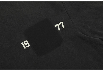 Fear Of God 1977 flocked and glued FOG VINTAGE washed short-sleeves