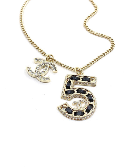 18K  Chanel No.5 Chain Necklace